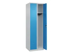 locker,HxBxD 1850x600x500mm,2vak,vak B 300mm,cil.-slot,staand op vloer