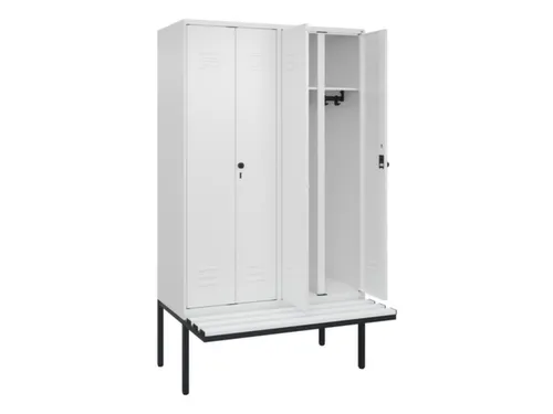 locker voor scheiding van kleding,HxBxD 2120x1200x815mm,4vak