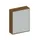 Schuifdeurkast 1540x1200x430mm Romp Noten Decor Front Lichtgrijs