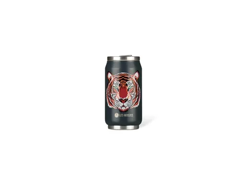 Thermosbeker Les Artistes Paris blik 280ml Tiger met rietje
