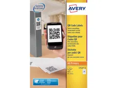 produktetiket Avery 45x45mm wit 25 vel 20 etiketten per vel