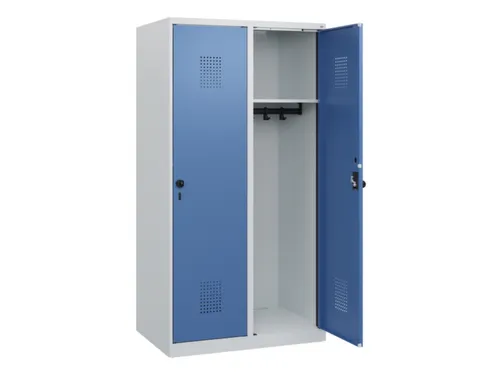 schoollocker,HxBxD 1530x800x500mm,2vak,vak B 400mm,draaigrendel