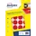 PET30R ronde markeringsetiketten diameter 30 mm rood