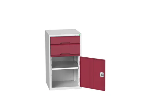 ladekast HxBxD 900x525x550mm 2laden romp RAL7035 front RAL3004