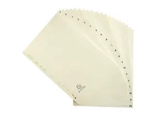 Tabbladen karton 155 g 20 tabs A-Z ivoor - 4