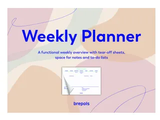 Planner Brepols Weekly planner A4 7d/1p Assorti - 1