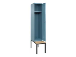 locker met bank,HxBxD 2120x400x815mm,1vak,vak B 400mm,cilinderslot