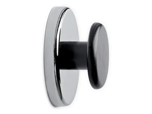 Magneet met knop MAUL Ø65mm trekkracht 12kg chroom/zwart