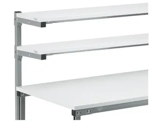 ESD-legbord voor montagetafel B 1500mm HxD 25x310mm hout lichtgrijs - 2