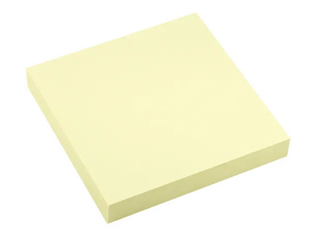 Bloc-mémos Power notes 75x75mm jaune bloc de 100 feuillets
