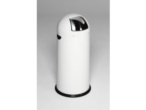 Push Afvalbak Staalplaat 52 Liter 880x415mm Wit