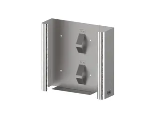 CMT Swoosh handschoendispenser Duo in breedte verstelbaar RVS - 1