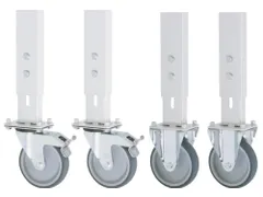 2zwenk-/2bokwielen,v. werkbank,TPE,bouw H 150mm