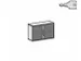jaloeziedeurkast,HxBxD 770x1200x430mm,1xhouten vloer,decor romp wit