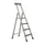 staande trap eenzijdig 4treden stand H 0 99m balk L 1 83m aluminium