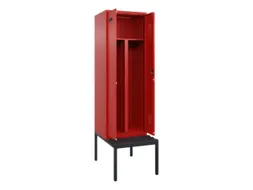 PBM-locker met bank,HxBxD 2120x600x815mm,2vak,vak B 300mm