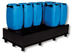 Opvangbak Hdpe 1870x870x310mm V. 3x220l M. Poten Pe Plaat Geperf.