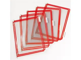 Zichtpaneel Tarifold A4 verticaal 230x343mm Rood 10 stuks - 1