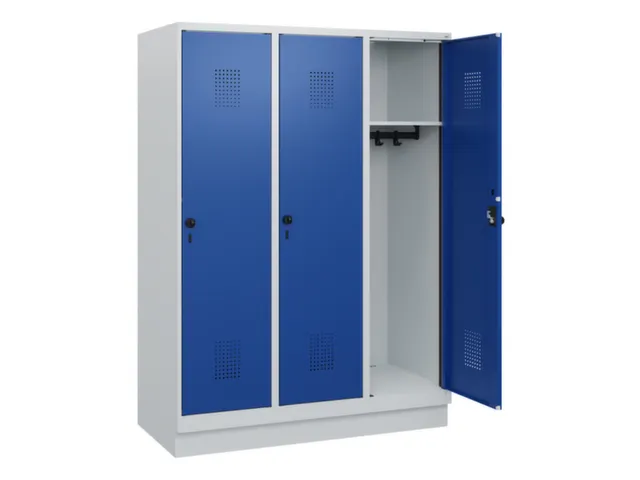 schoollocker,HxBxD 1630x1200x500mm,3vak,vak B 400mm,draaigrendel