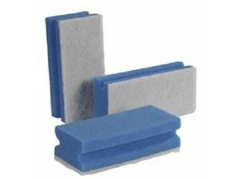 Ecolab Polifix Schuurspons Blauw/wit, pak 10stuks