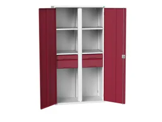 universele kast,HxBxD 2000x1050x550mm,4xStalen bodem,4lade(n) - 1