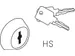 Cilinderslot,V. Garderobekast/Lockersysteem