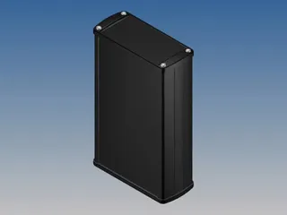Aluminium Behuizing - Zwart - 175x105.9x45.8mm - 1
