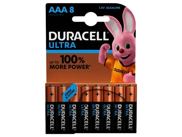 Batterij Duracell Ultra Power 8x AAA Alkaline