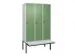 locker voor scheiding van kleding,HxBxD 2120x1200x815mm,3vak