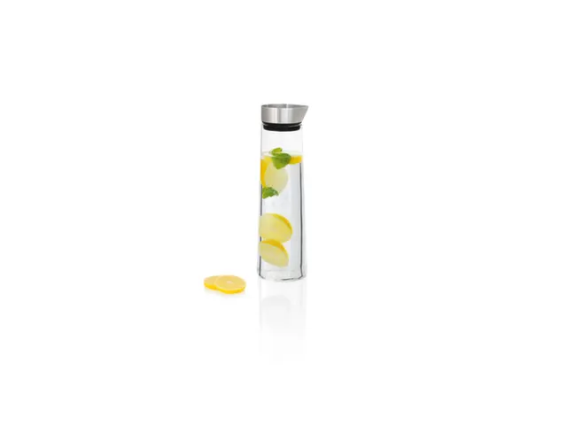 Carafe en verre avec couvercle acier inoxydable 1 litre