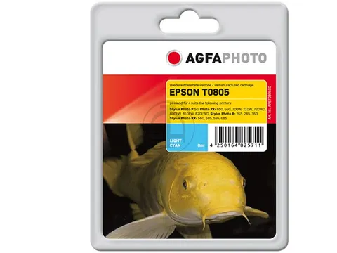 Agfa Photo Epson T0805 STP inkt licht Cyaan Rebuilt 520 pagina's 8ml