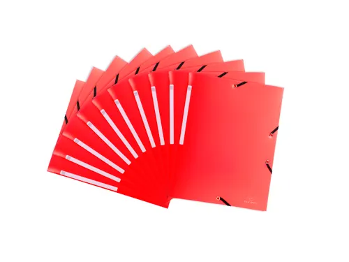 Elastomap PP opaak 3klep rood