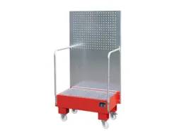 verrijdbare opvangbak,v. 2x60l vat,opvangvol. 60l,HxBxD 1685x890x570mm