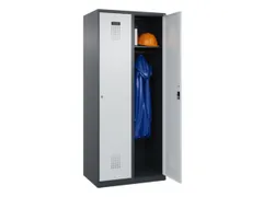 locker,HxBxD 1850x800x500mm,2vak,vak B 400mm,cil.-slot,staand op vloer