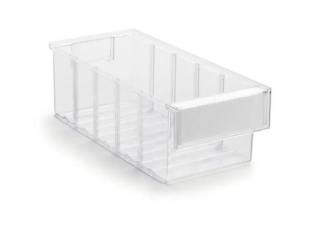 Transparante Assortimentsdoos Hxbxd 100x132x300mm Polystyreen