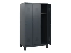 schoollocker,HxBxD 1630x900x500mm,3vak,vak B 300mm,cil.-slot,voeten