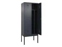 locker voor scheiding van kleding,HxBxD 2120x800x500mm,2vak