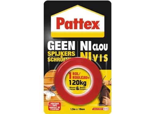 montagetape Geen Spijkers & Schroeven, tot 120kg