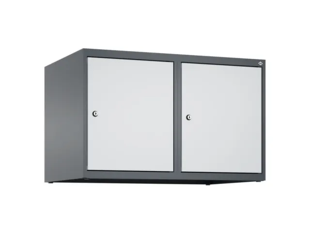 opzetkast,v. locker,2vak.,vak B 400mm,HxBxD 500x800x500mm,cilinderslot
