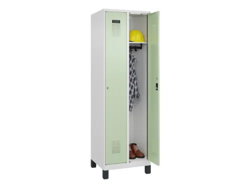 locker,HxBxD 1950x600x500mm,2vak,vak B 300mm,cil.-slot,voeten