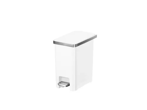 Hana Slim 1 Pedaalemmer 10 Liter Wit