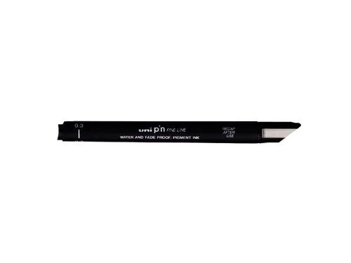Fineliner Uni-ball Pin zwart 0.3mm