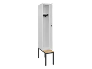 locker met bank,HxBxD 2120x300x815mm,1vak,vak B 300mm,cil.-slot - 2
