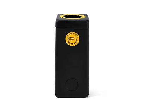 Afvalbak 60 liter EarthBin Geel zwart