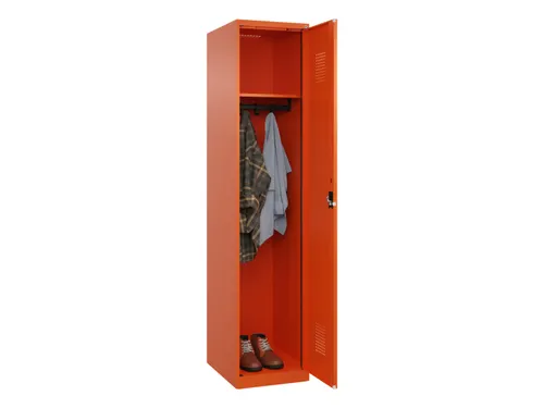 locker,HxBxD 1850x400x500mm,1vak,vak B 400mm,cil.-slot,staand op vloer