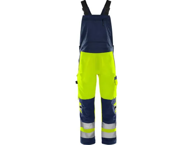 Fristads 1030 Amerikaanse overall voor P/COT, fluo geel/marineblauw, m