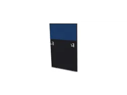 baliepaneel bureau aanbouw rechts B 800mm CC-zwart BN6016-blauw 800mm