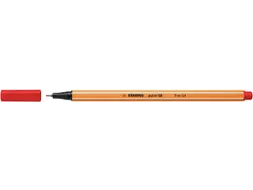 Fineliner STABILO point 88/48 fijn lichtrood