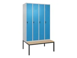 locker voor scheiding van kleding,HxBxD 2120x1200x815mm,4vak