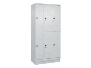 dubbeldekse locker,HxBxD 1950x900x500mm,3x2vak.,vak B 300mm - 1